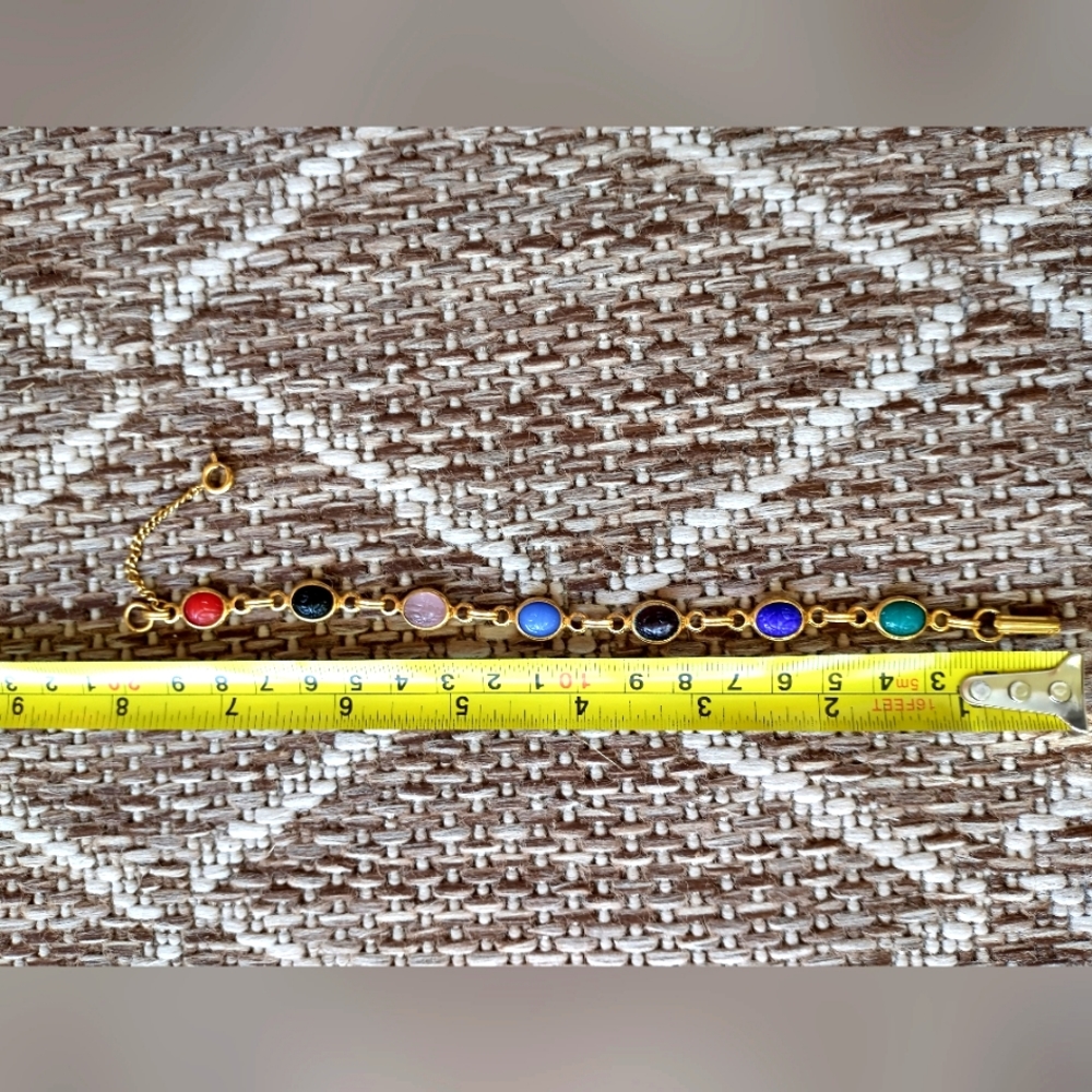 Source Unknown Multicolor Gemstone Bracelet - image 8